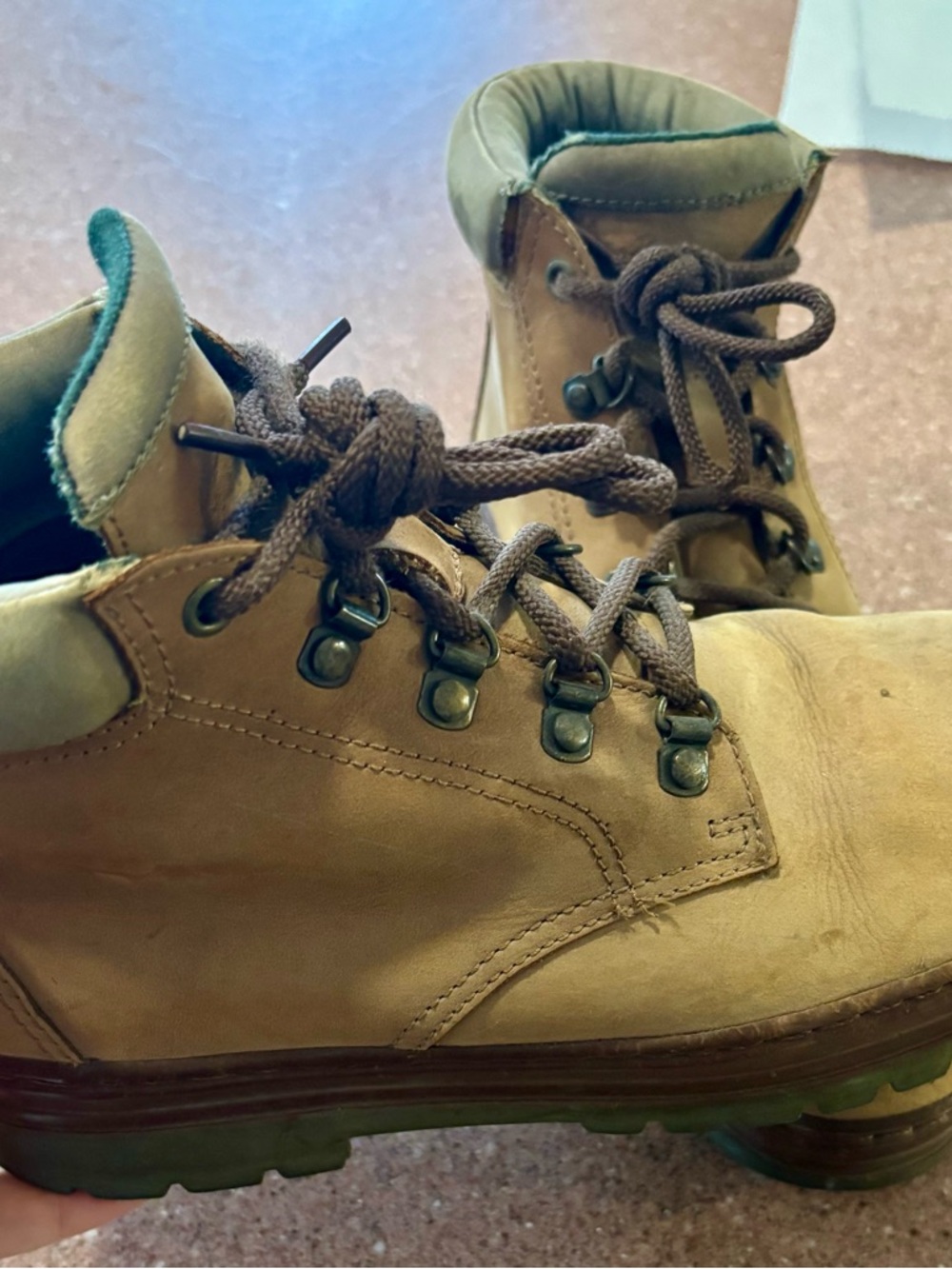 St. John's Bay Tan Brown Lace-Up Work Boots